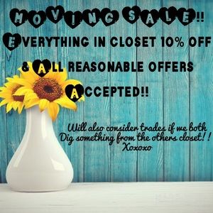 Closetwide SALE! Everything 10% off!Trades!Offers!